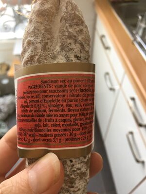 Saucisson sec piment espelette 150g