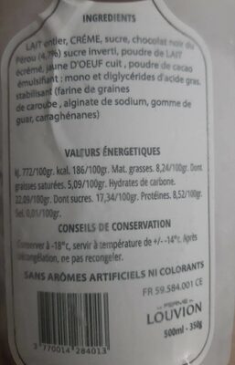 Glace chocolat 500mL 