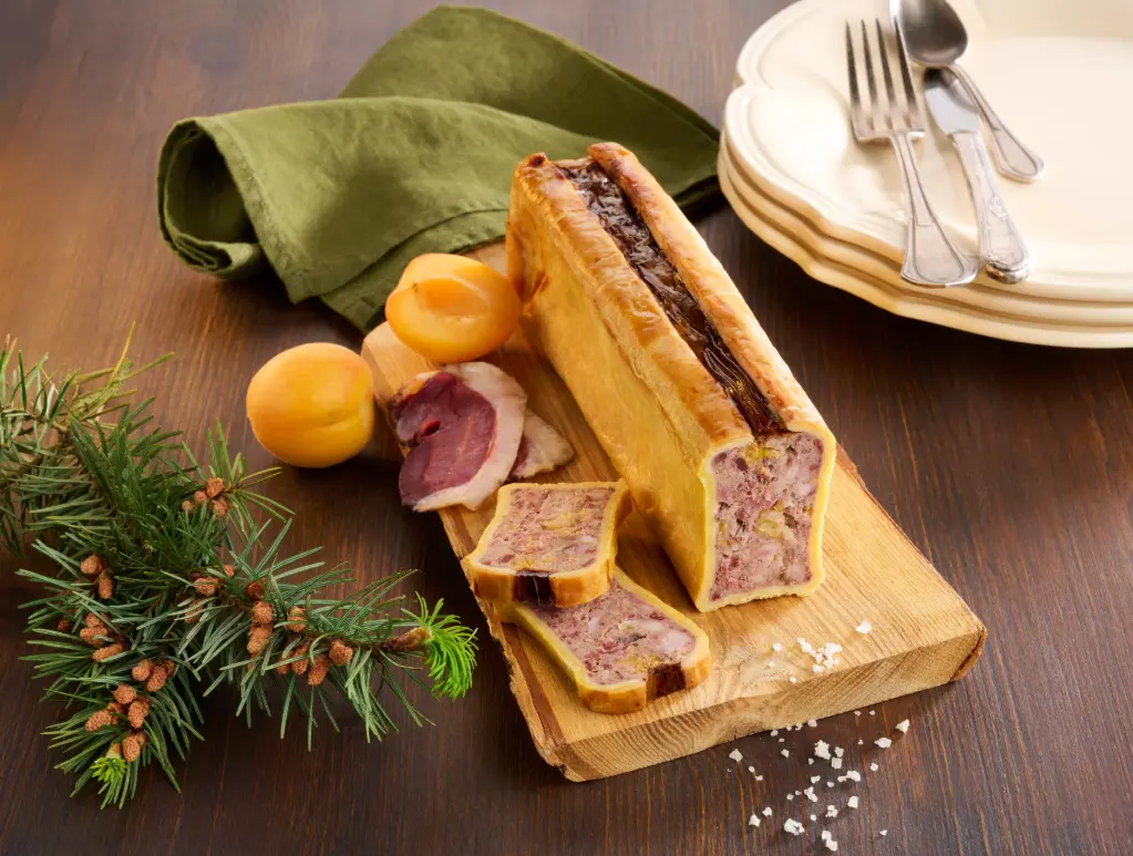 Mini pâté croûte canard & abricot (+/- 500g)