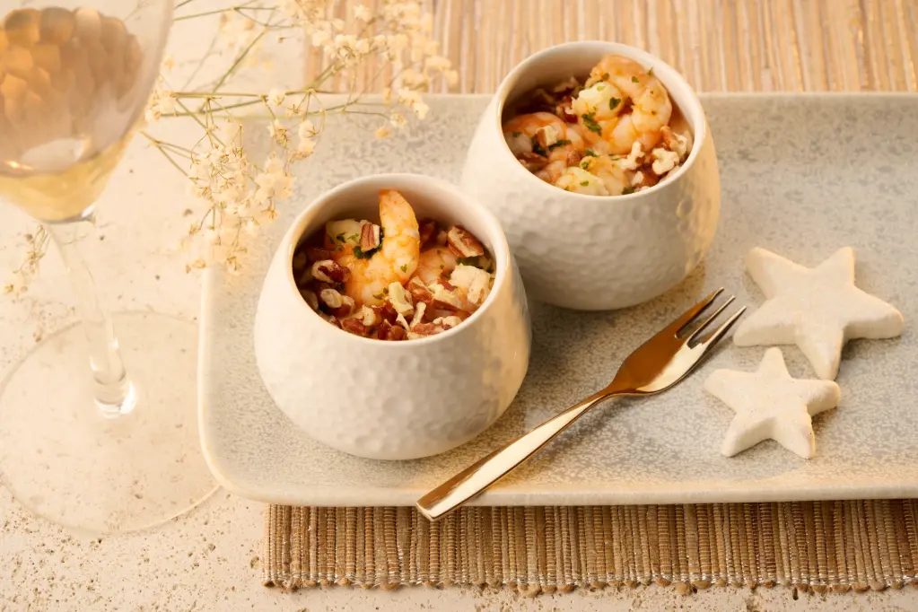 Délice de crevettes au Chablis