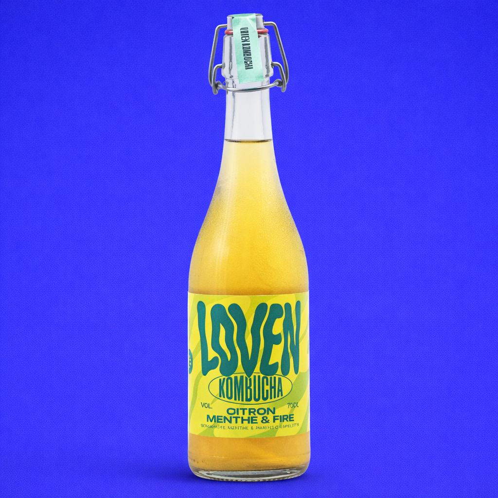 Kombucha citron, menthe & fire - 75 cl