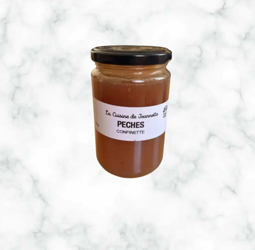 Confiture pêches Jeannette