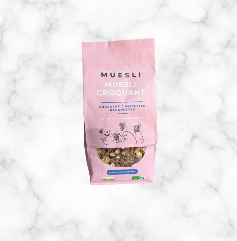 Muesli croquant chocolat/noisettes/cacahuètes