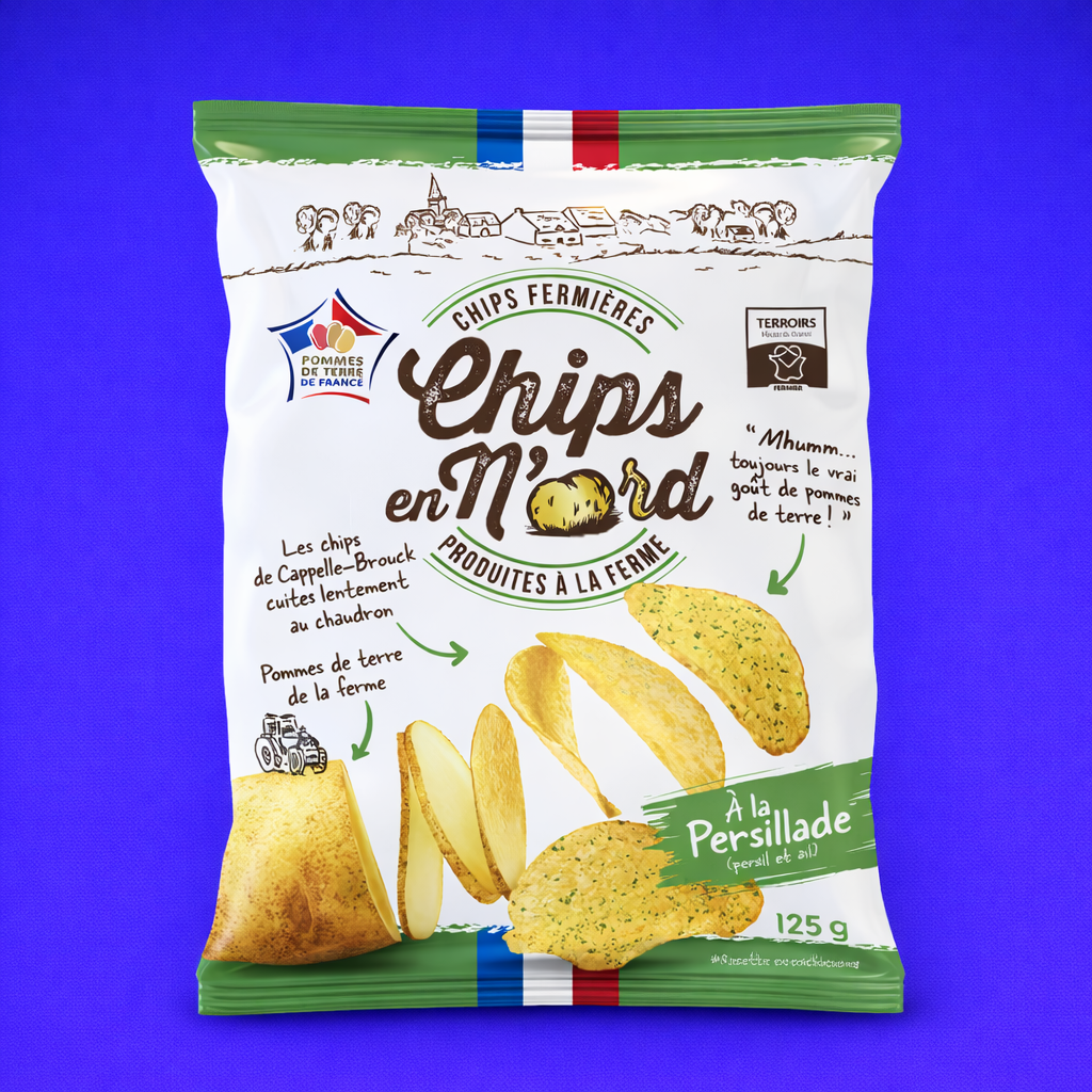 Chips en n'ord persillade