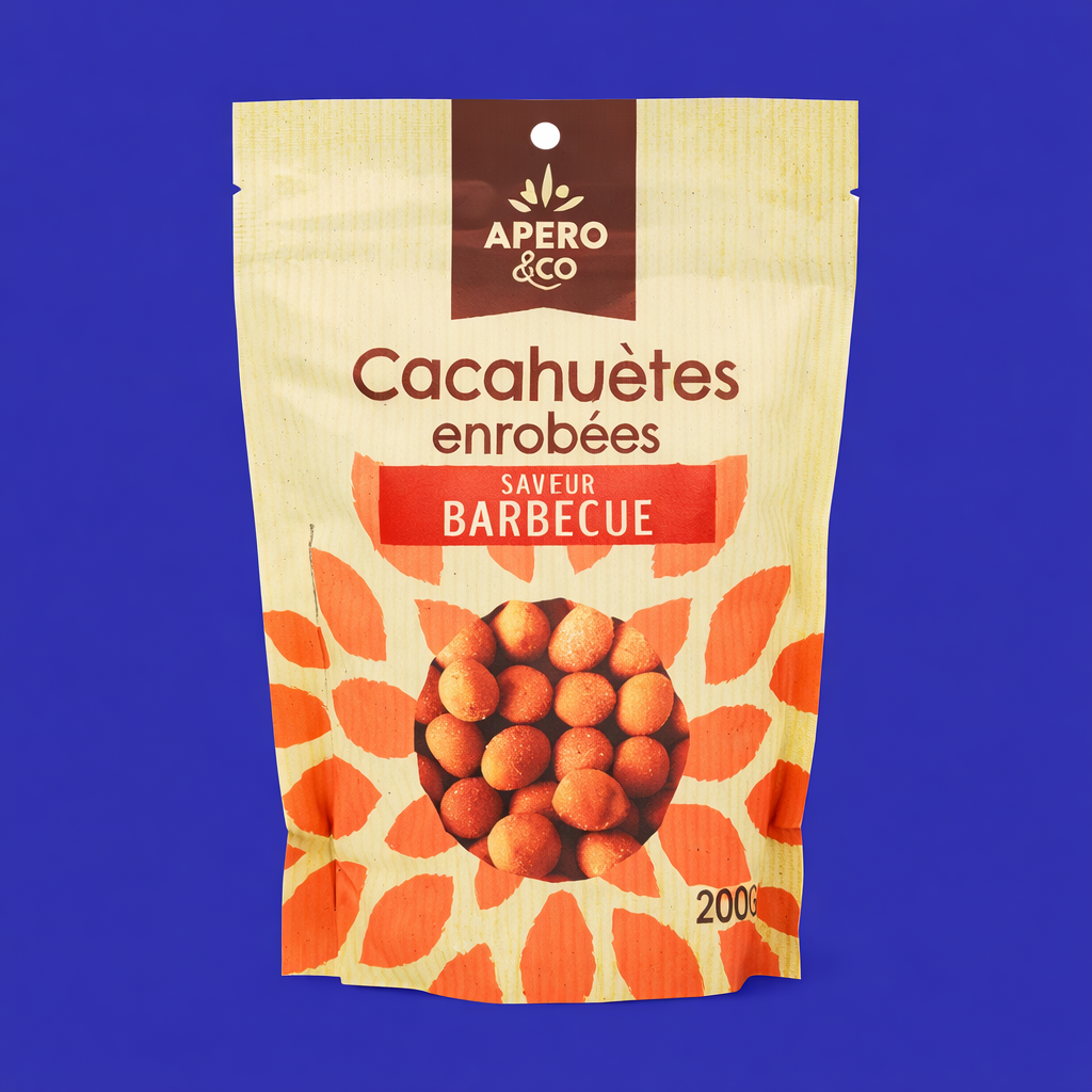 Cacahuètes enrobées barbecue