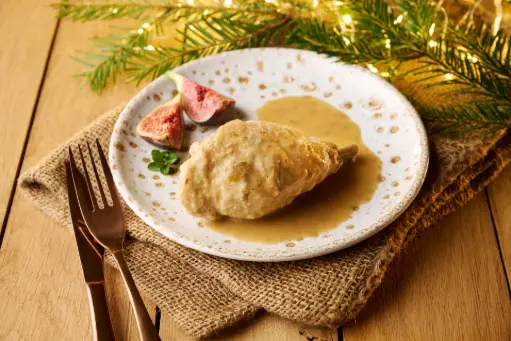 Poularde & sa sauce figues / Armagnac