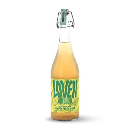 Kombucha citron, menthe & fire - 75 cl