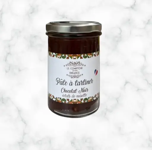 Pâte à tartiner noir éclats noisette