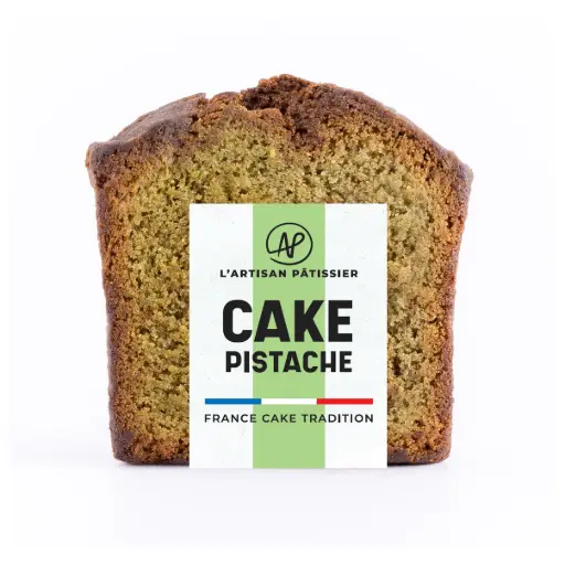 Tranche de cake amande et pistache