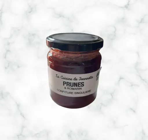 Confiture prunes romarin Jeannette