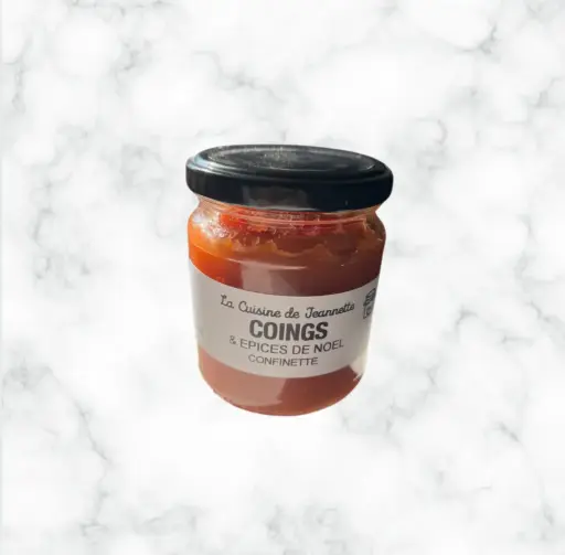 Confiture coings epices de noël Jeannette