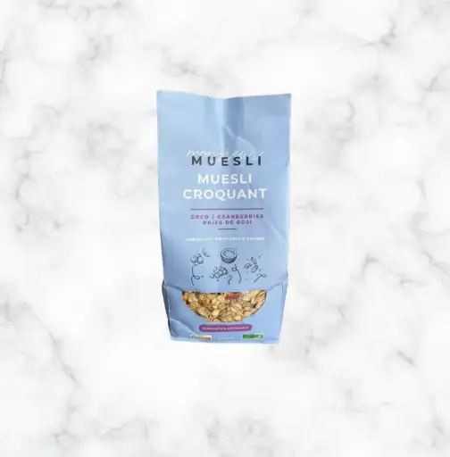 Muesli croquant coco/cranberries/goji