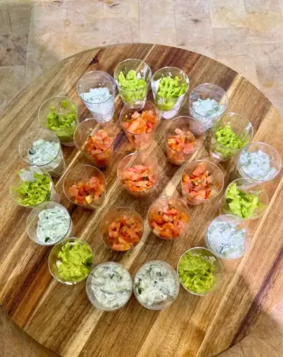 Plateau de 25 verrines végé