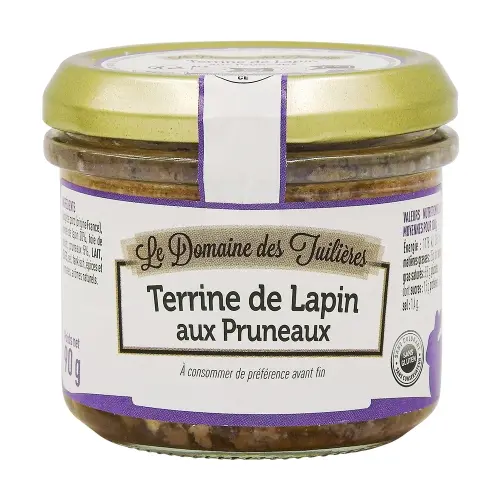 Terrine de lapin aux pruneaux 90g