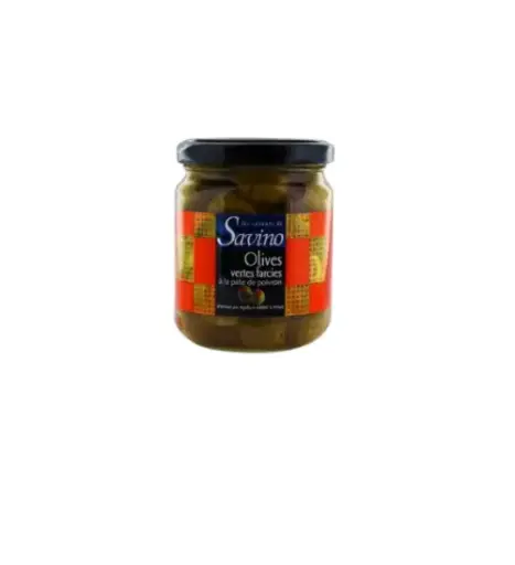 Olives farcies poivron 125g